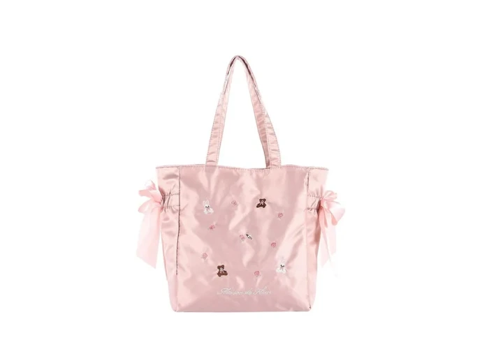 [699671978937] Bolsa Rosa con Figuras Bordadas