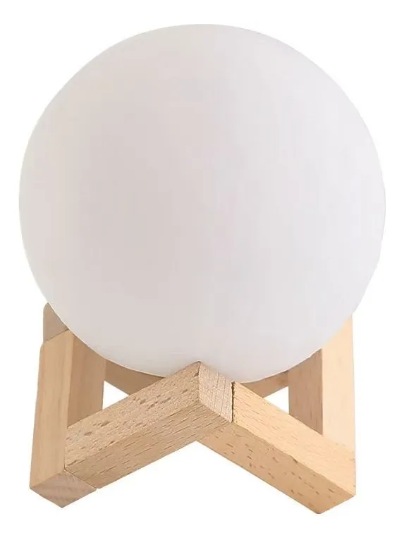 [7565905551089] Lámpara de Luna Base de Madera