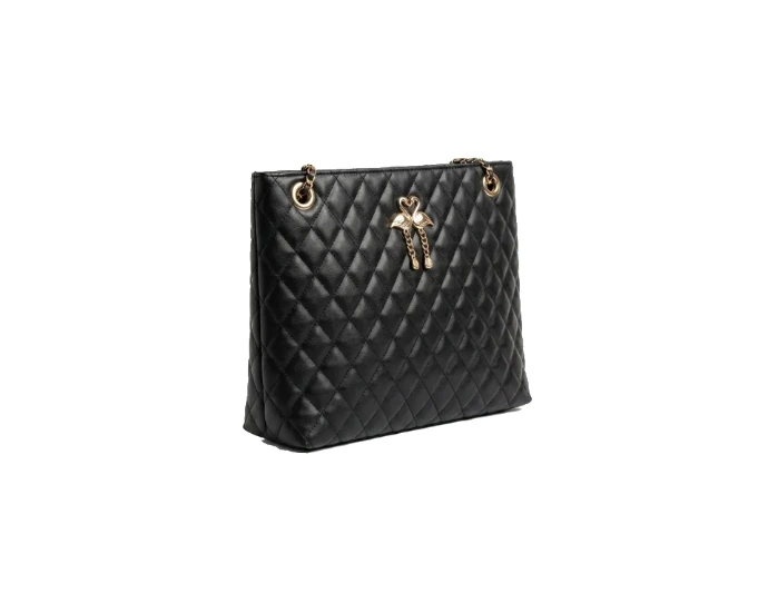 [718460295833] BOLSA NEGRA GRANDE PIEL