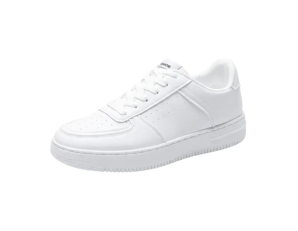 [748593206417] Tenis Blancos Casuales Transpirables 5.5