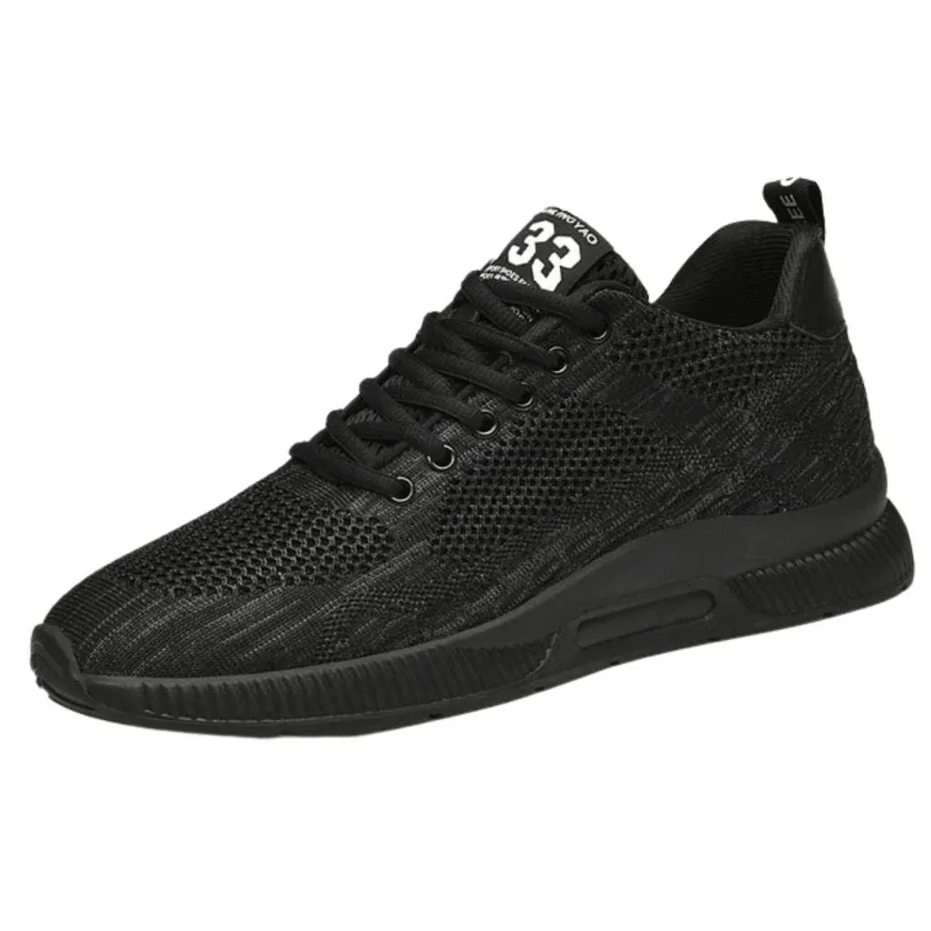 Tenis de Tela Transpirable Negro 8