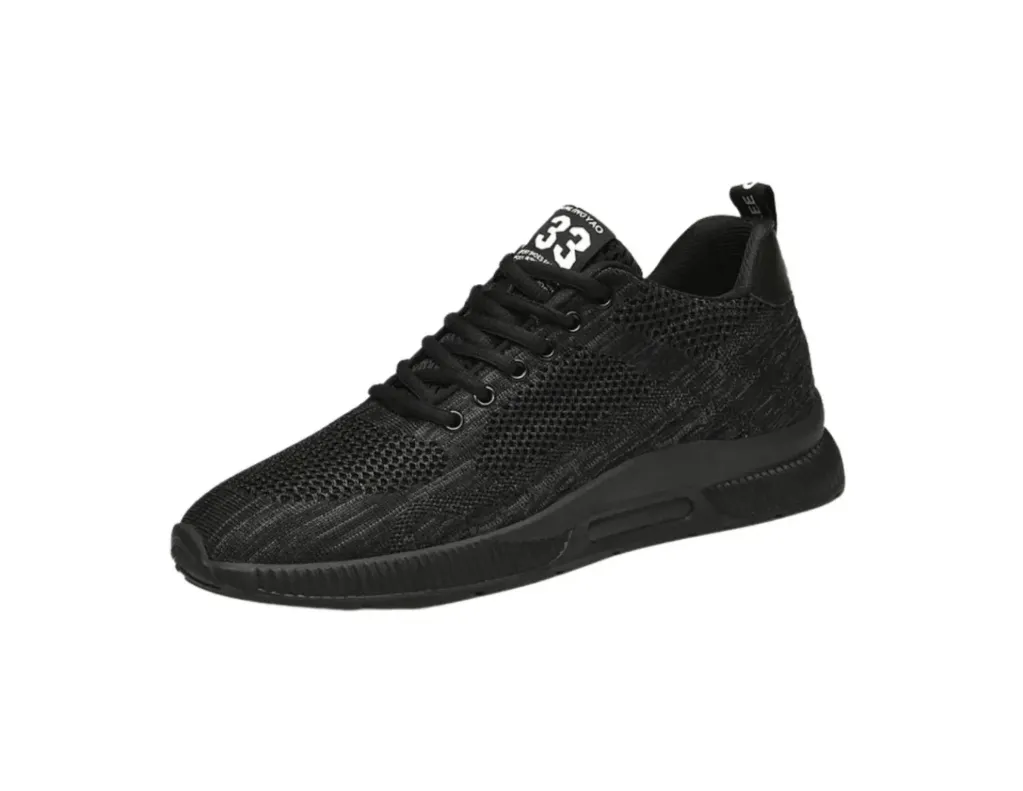 [741809526337] Tenis de Tela Transpirable Negro 9