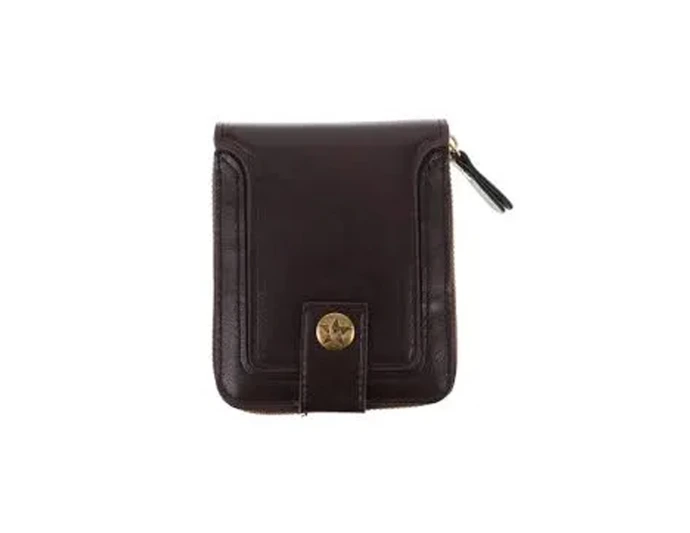 Cartera negra botón estrella