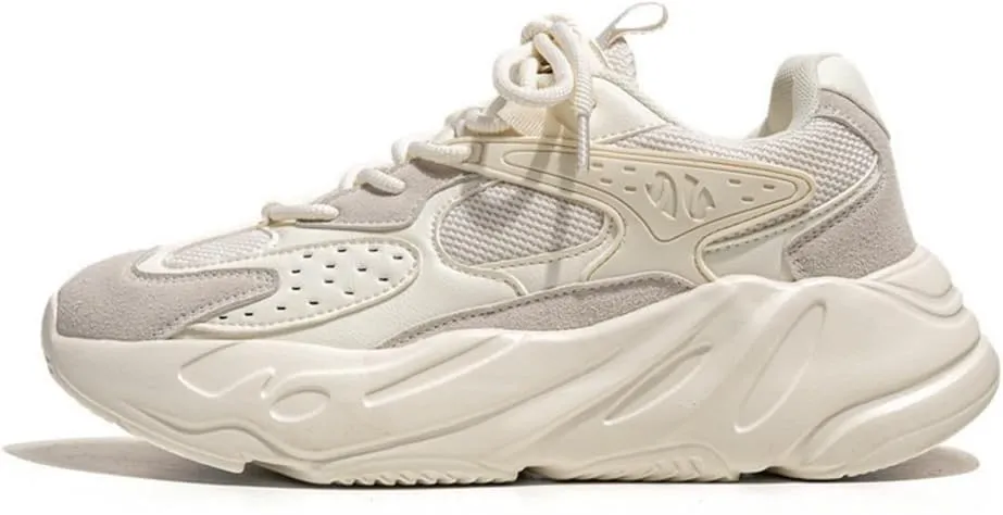 Tenis Retro de plataforma color hueso START