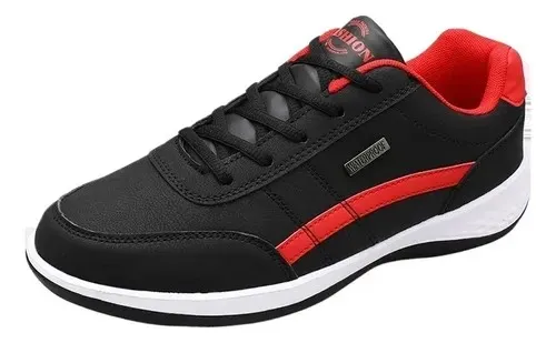 Tenis negro y rojo Fashion 7