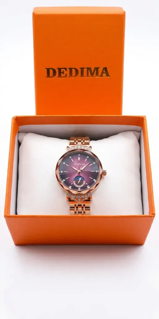Reloj Dedima de luna dorado