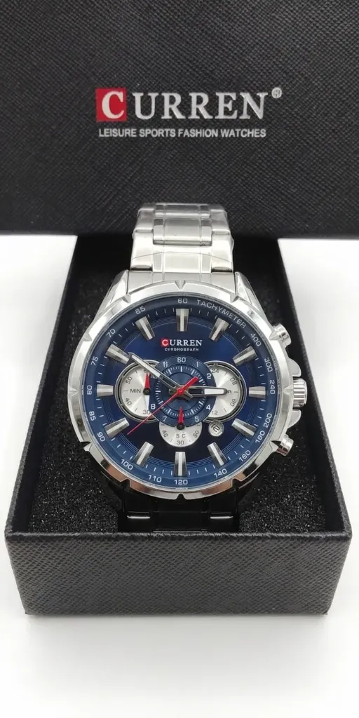 Reloj Curren plateado