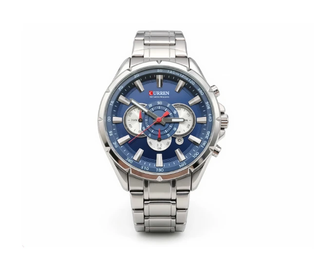 [734369136225] Reloj Curren plateado