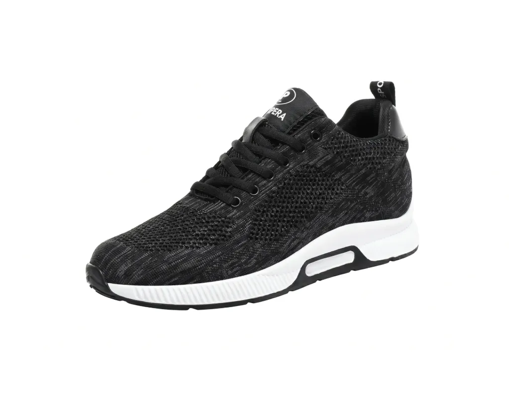 [741809526338] Tenis PAMPERA de Tela Transpirable Negro y blanco 5.5